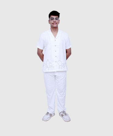 White Building Mens Co-ord Set