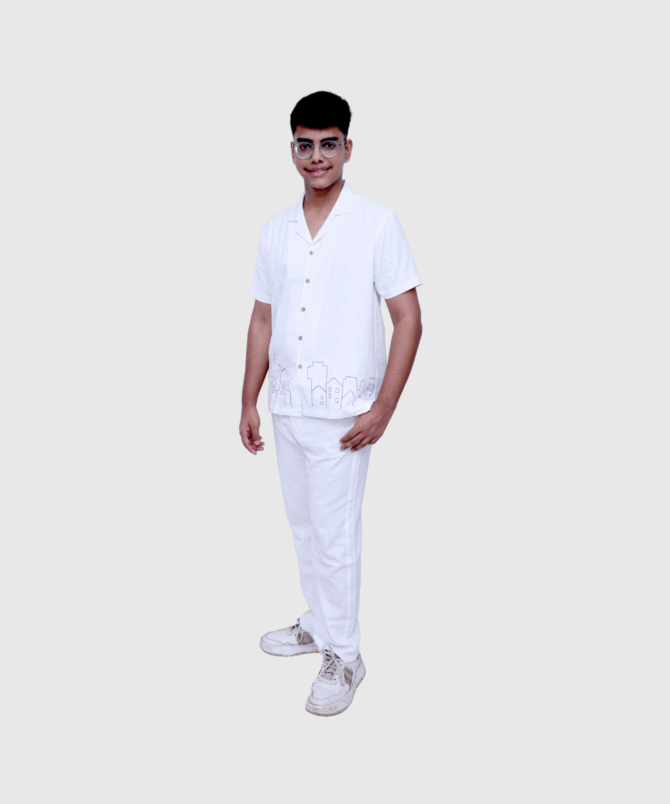 White Building Mens Co-ord Set - Image 2