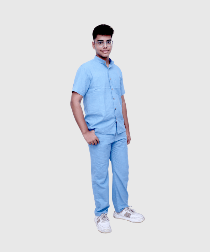 Sky Blue Mens Co-ord Set - Image 3