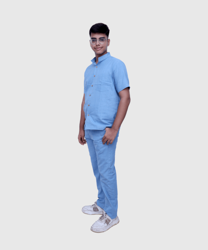 Sky Blue Mens Co-ord Set - Image 2