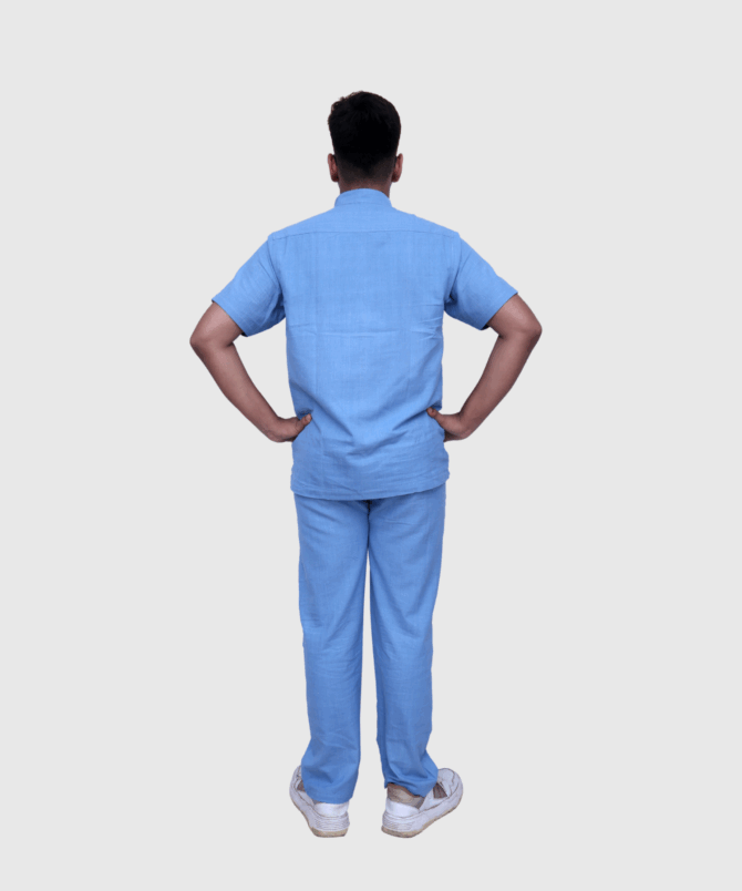 Sky Blue Mens Co-ord Set - Image 4