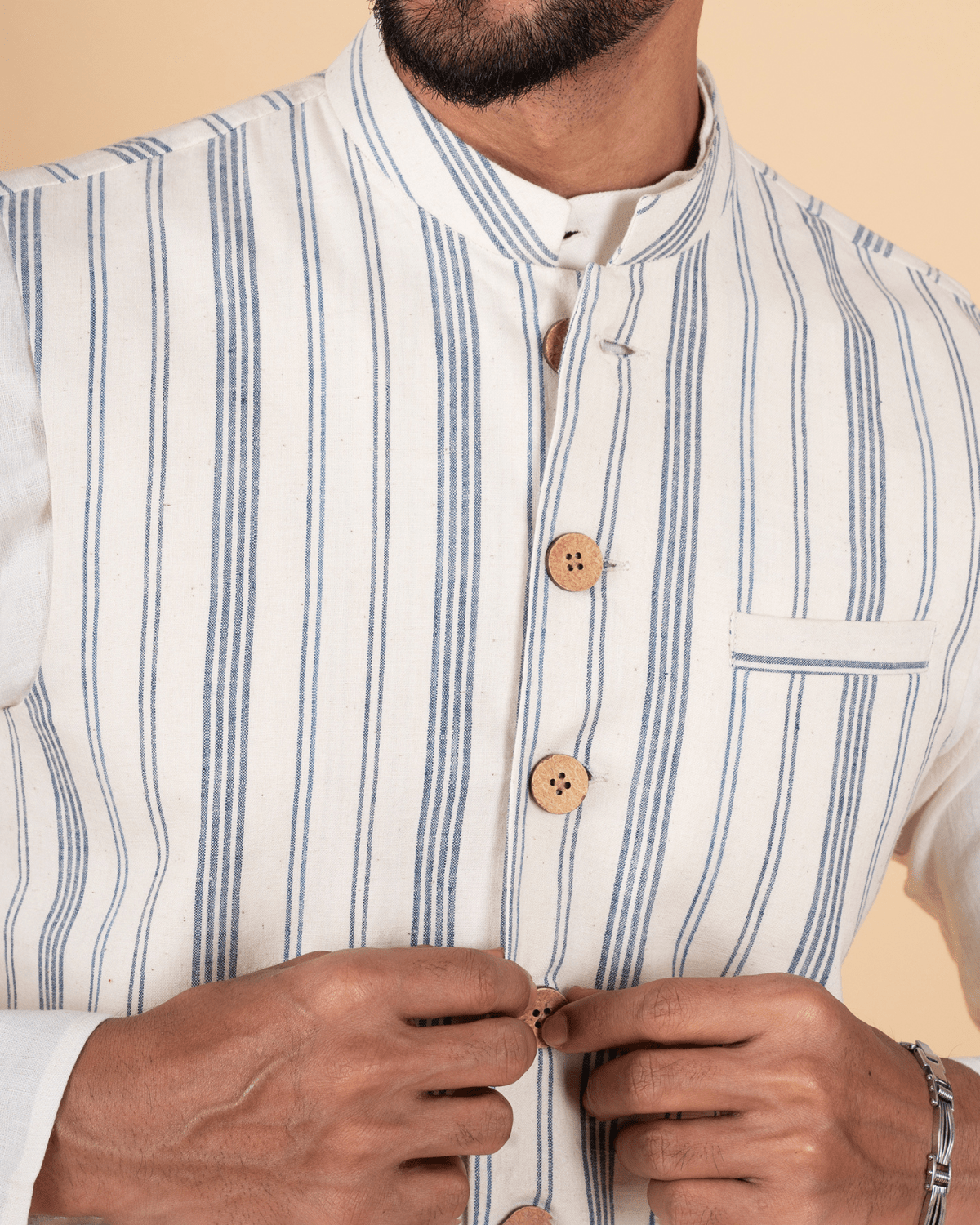 Indigo Striped Koti - Image 2