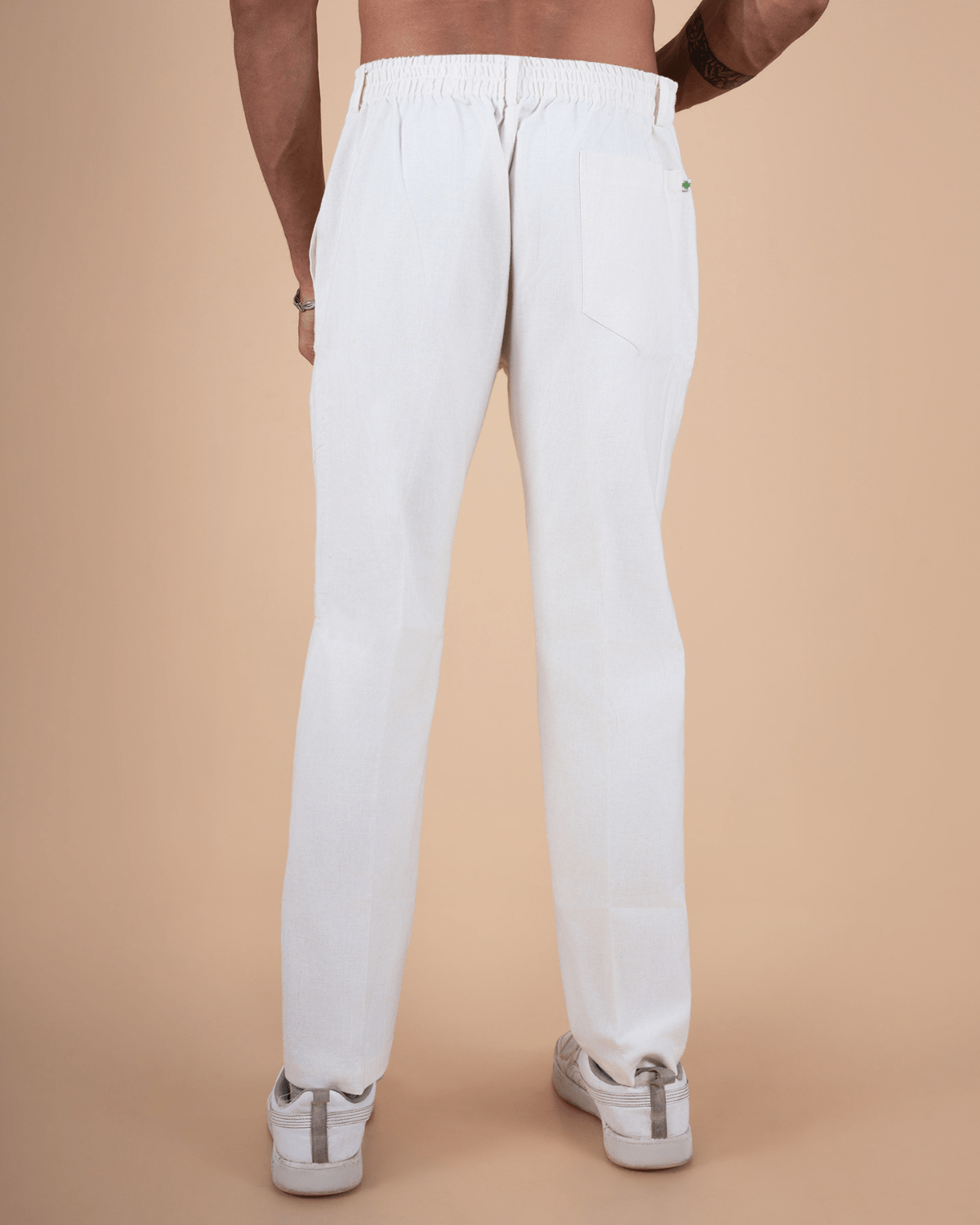 Natural Raw Embrodiered Kurta Set - Image 5