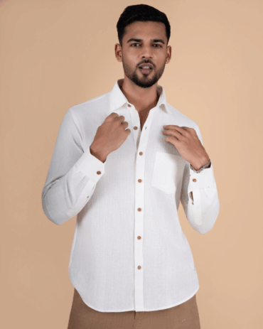 Elegant White Full Sleeve Shirt