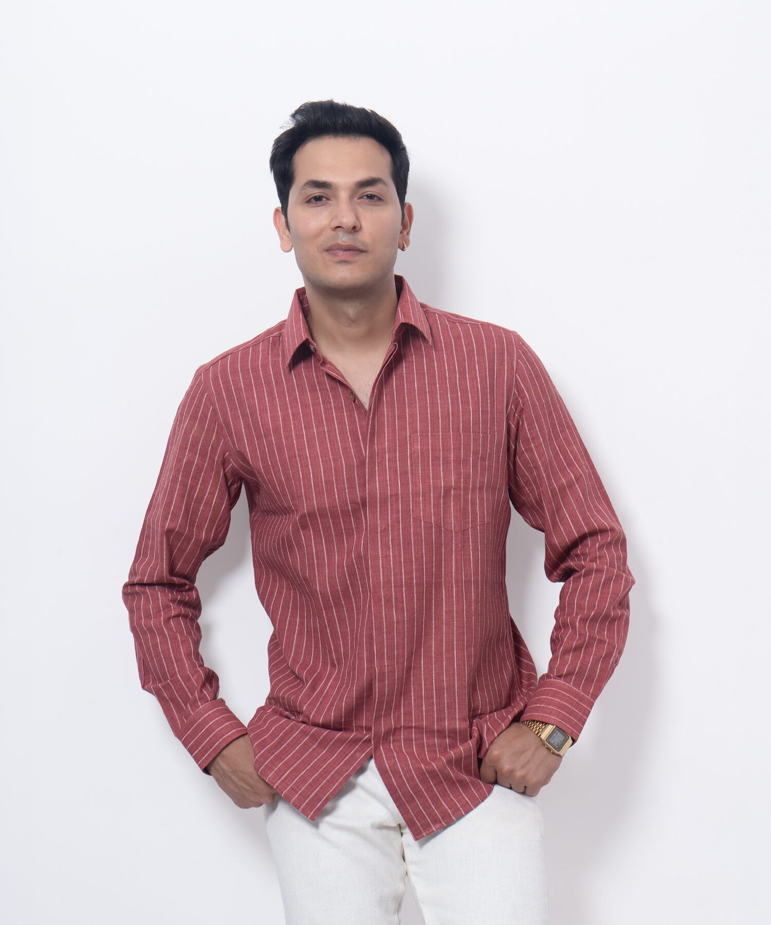 Dadam Stripe Shirt - Feel Khadi